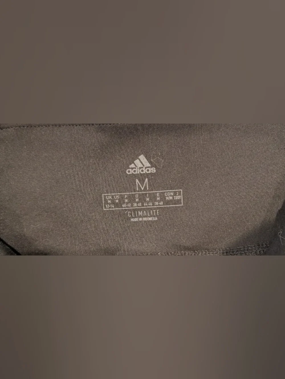 adidas Black Leggings with White Side Stripes